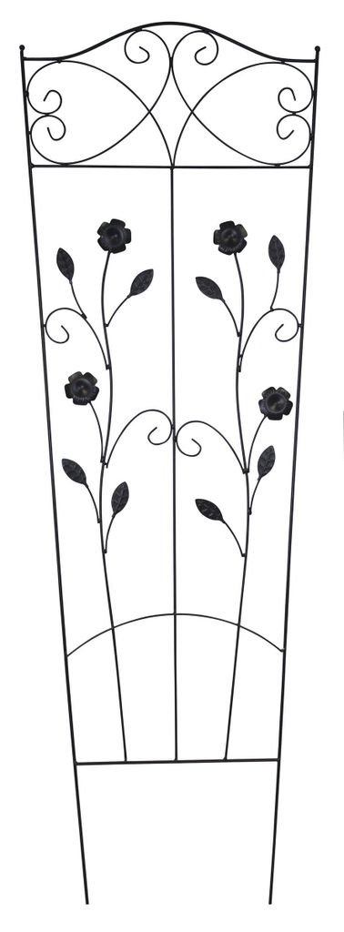 Metall Rankgitter B - mit Blumen