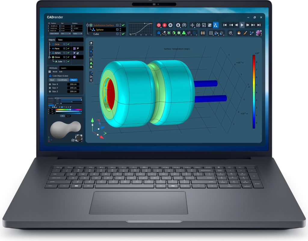 DELL Pro Max 18 Plus MB18250 Intel Core Ultra 9 285HX Mobiler Arbeitsplatz 45,7 cm (18") Quad HD+ 32 GB DDR5-SDRAM 1 TB SSD NVIDIA RTX PRO 3000 Bla...