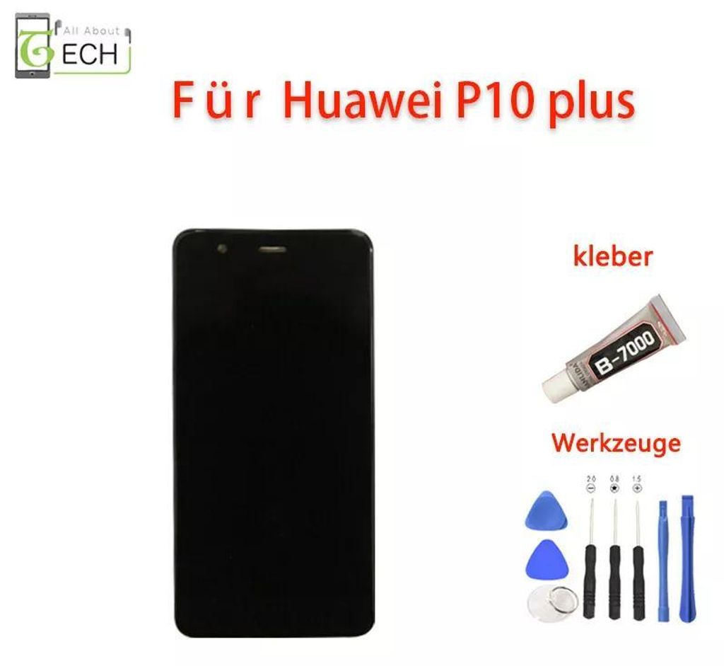 Für Huawei P10 plus Display (LCD) Touchscreen schwarz mit Produktbild 