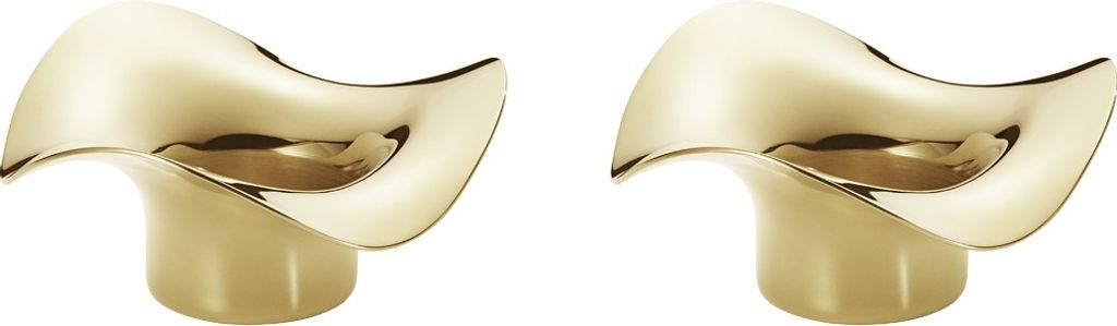 Georg Jensen COBRA TEALIGHT SS, GOLD PVD, 2 PCS 10019714