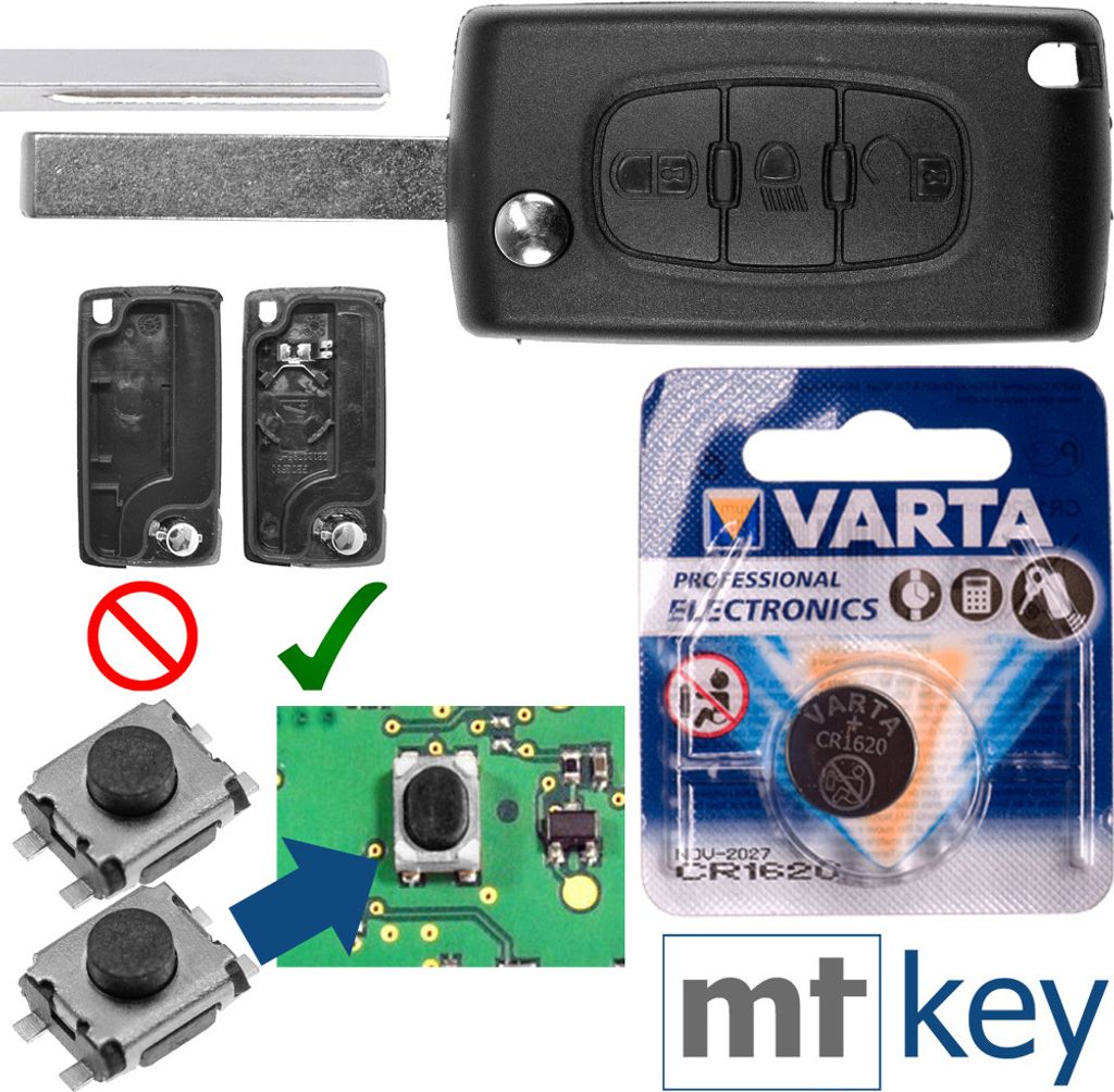 Repair Reparatur Satz Autoschlüssel Funk Fernbedienung Produktbild