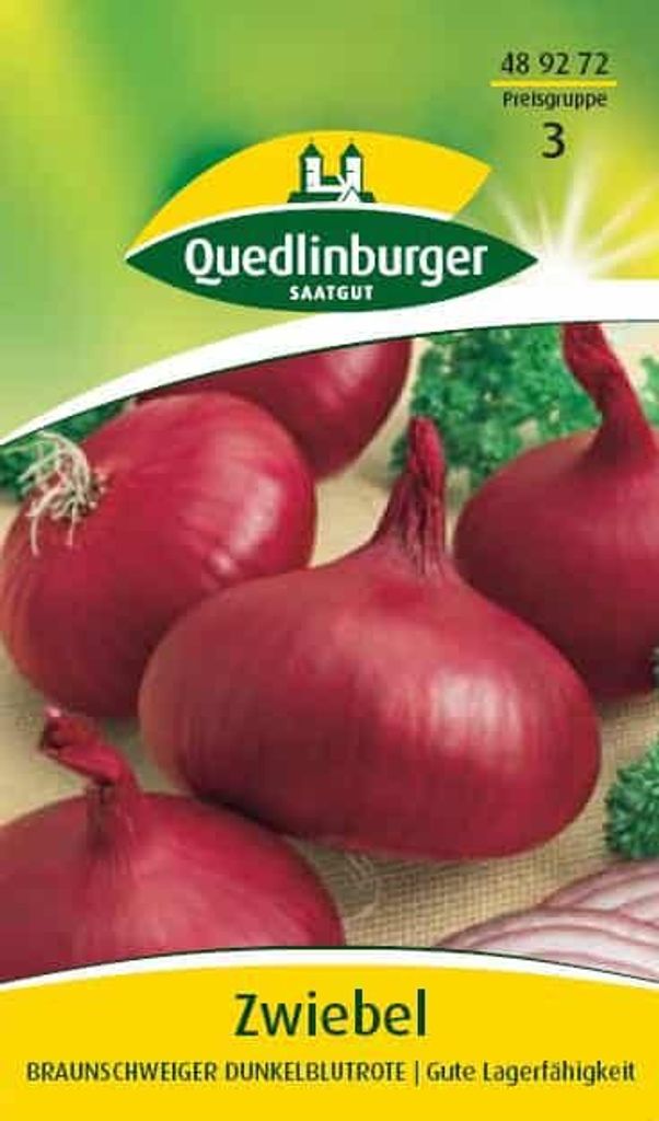 Zwiebel, Braunschweiger dunkelblutrote Produktbild 