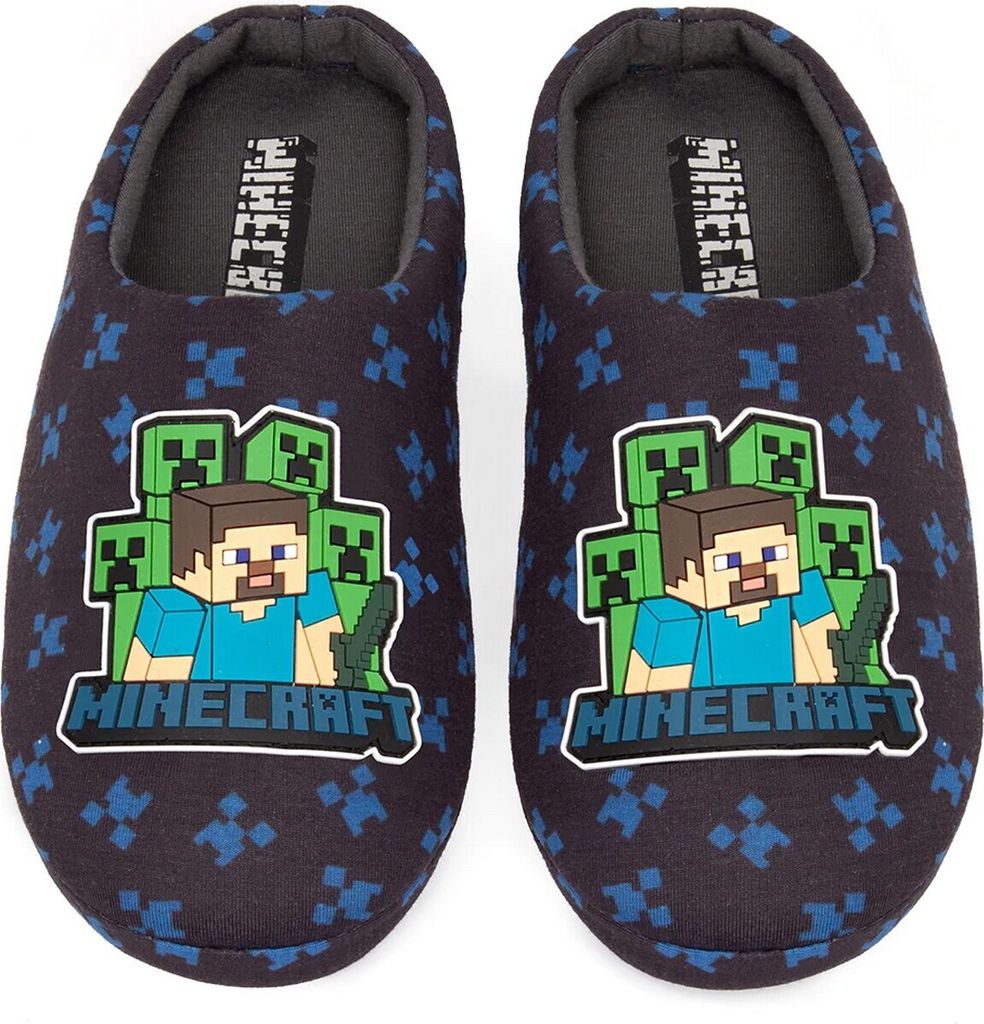 Minecraft - Jungen Hausschuhe NS7169 (31 EU) (Marineblau) Produktbild 1