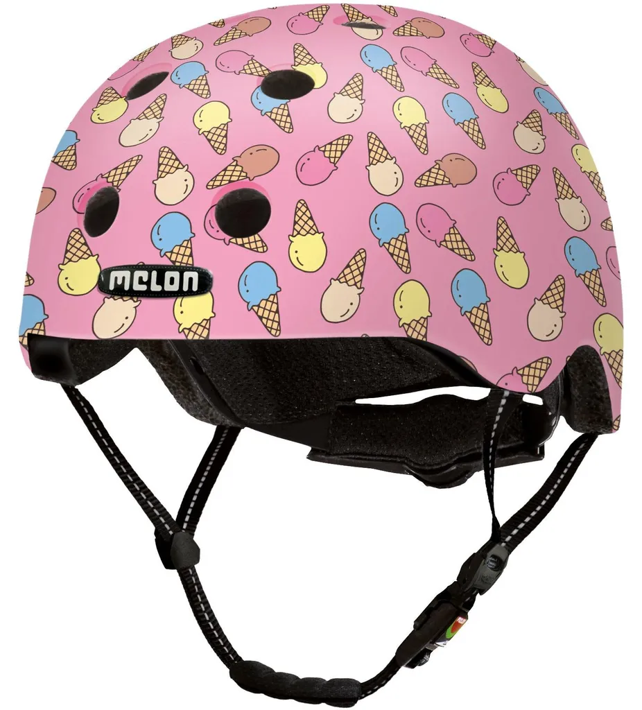 Melon Urban Active Ice Cream Matt Casque Vélo Enfant Sécurité Design