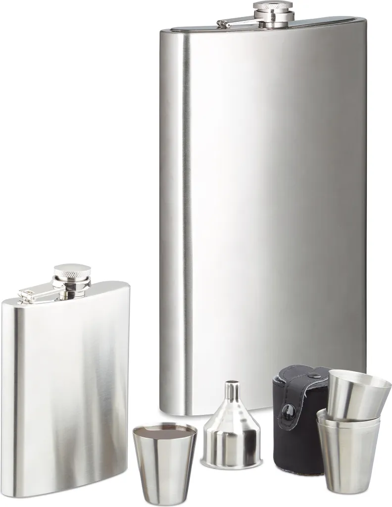 Set 8 Borracce Relaxdays Vetro 500ml | Bottiglie Riutilizzabili Sport