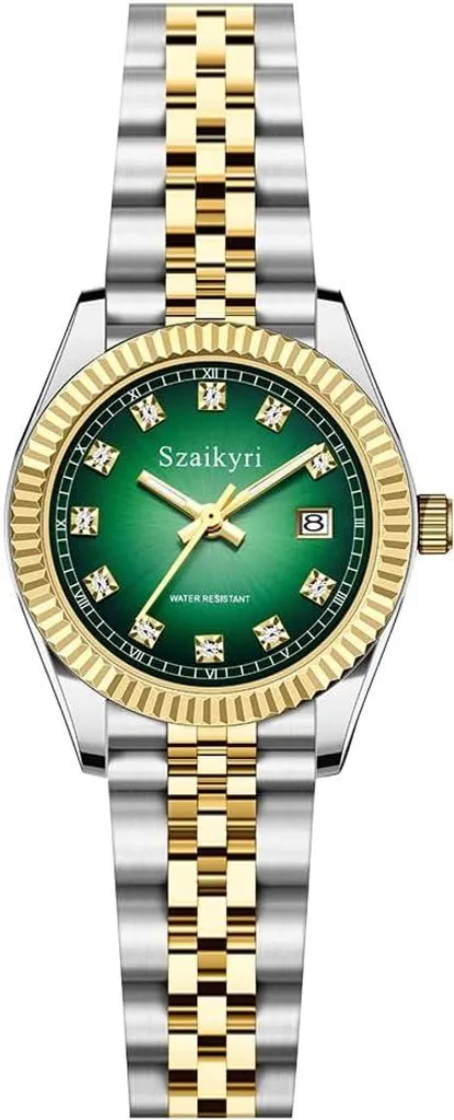 Orologio Donna Acciaio Inossidabile Classico con Calendario e Cinturino Fisso