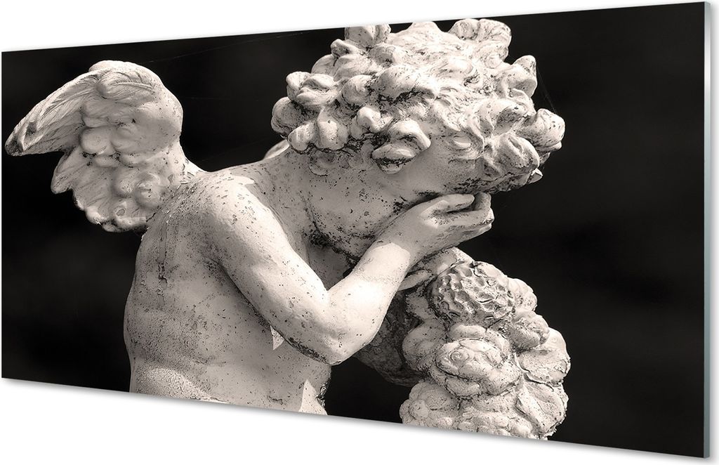 Glasbilder 120x60 Wandkunst Engel weinen