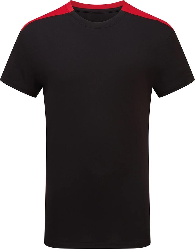 TriDri - "Performance" T-Shirt für Kinder RW11160 (152-158) (Schwarz/Feuerrot)