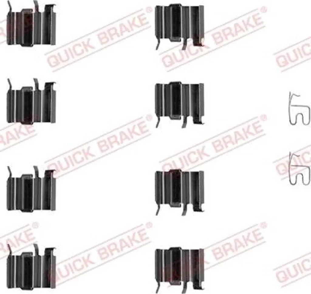Set Accessori Pastiglie QUICK BRAKE 109-1244 Mazda MX5 RX8 - Qualità OE