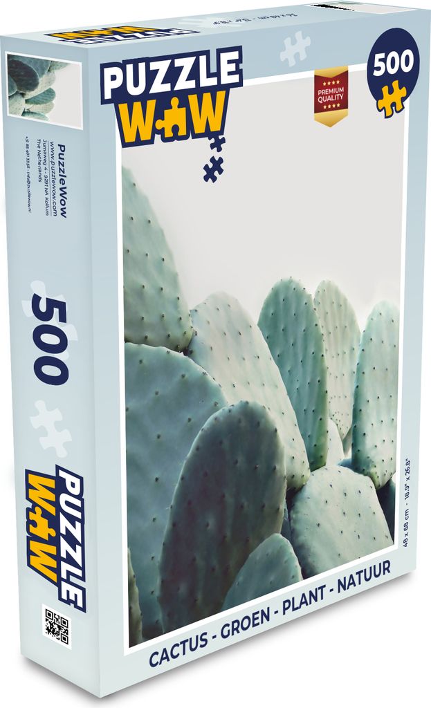 MuchoWow Puzzle 500 Teile Kaktus - Grün - Pflanze - Natur - Denken - Spiel - Toy