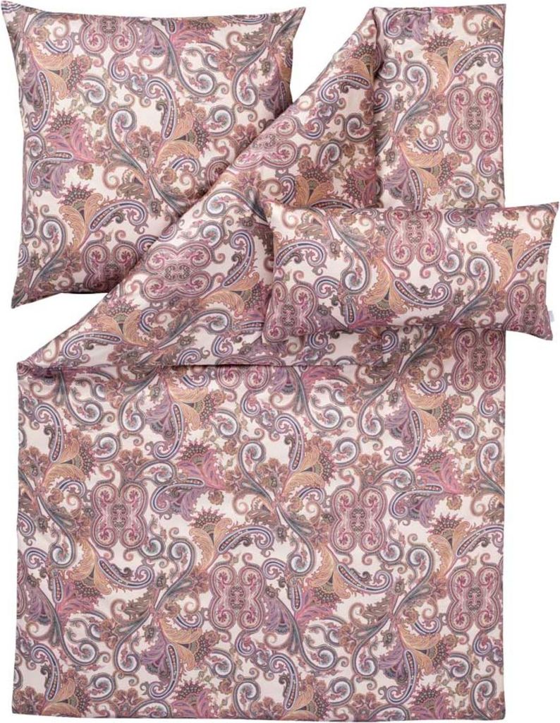 Estella Mako Jersey Bettwäsche 155x220 Ornelio Paisley beige bunt 6371-985