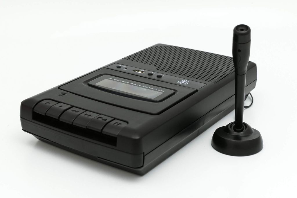 Registratore a cassette GPO CRS132B con microfono esterno e Immagine del prodotto 
