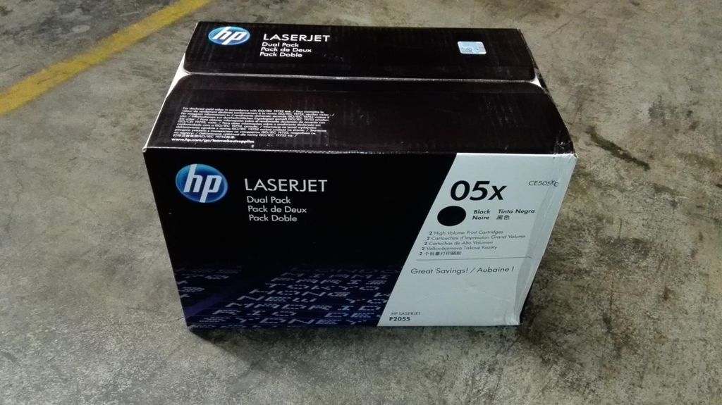 HP 05X 2er-Pack Schwarz Original LaserJet Tonerkartusche Produktbild 