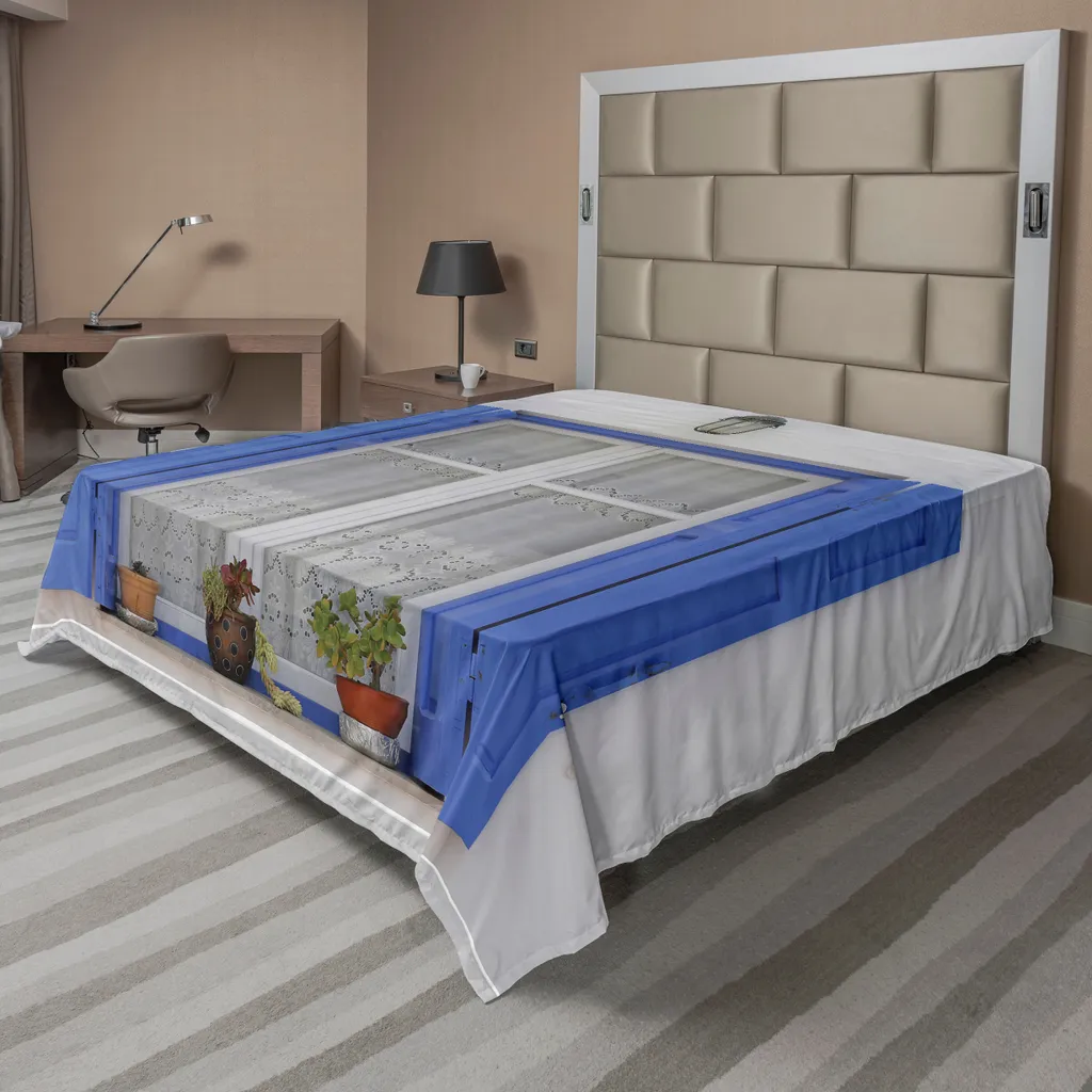 Parure de lit décorative méditerranéenne pour chambre d'hôte 260x228cm