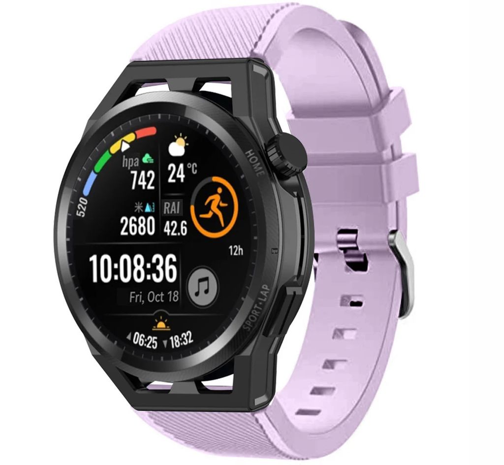 Strap-it Huawei Watch GT Schnallenarmband Silikon (Lila)