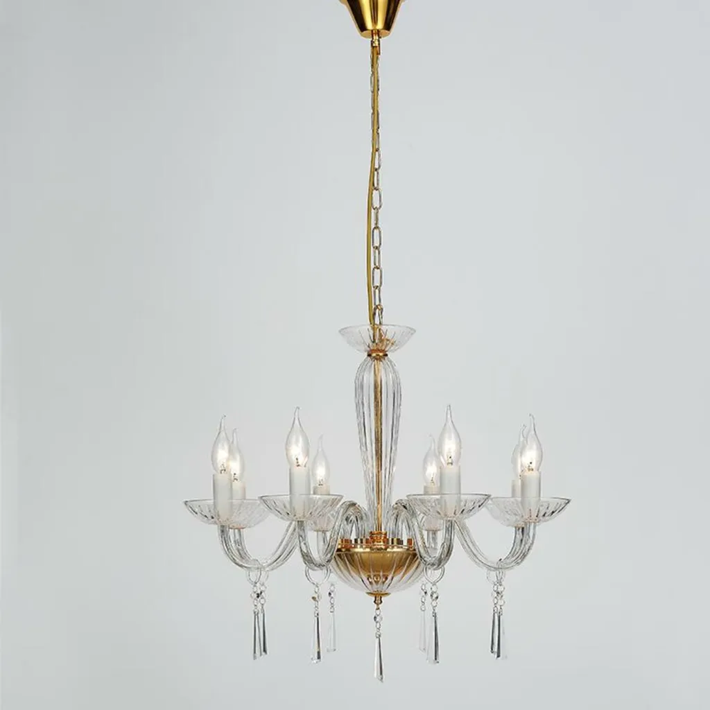 Luminaire Suspendu en Cristal ACA Lighting BLK80288PCG Design Chic
