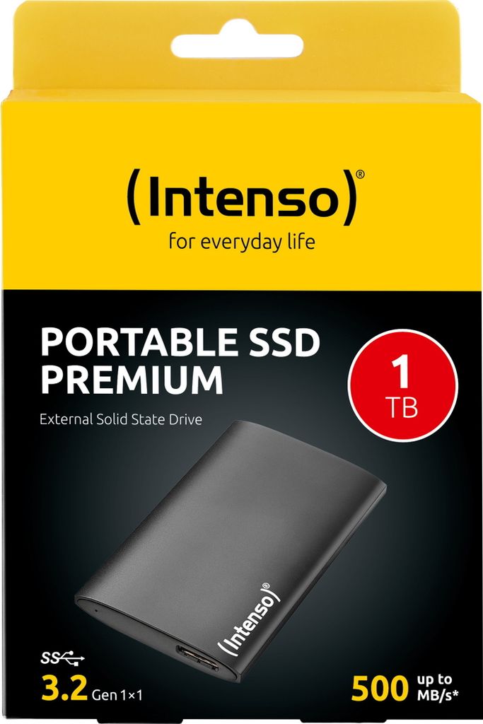 Intenso 3823461 Intenso Premium 1 TB externe SSD-Festplatte Productafbeelding 