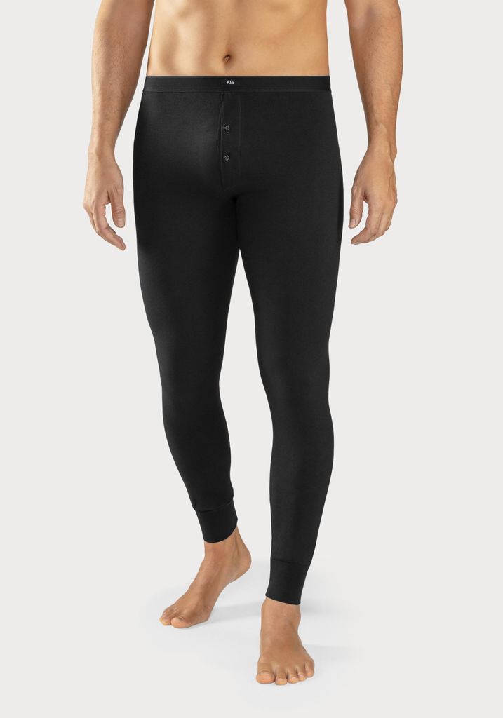 H.I.S. Lange Unterhose 2 -teilig schwarz Größe S