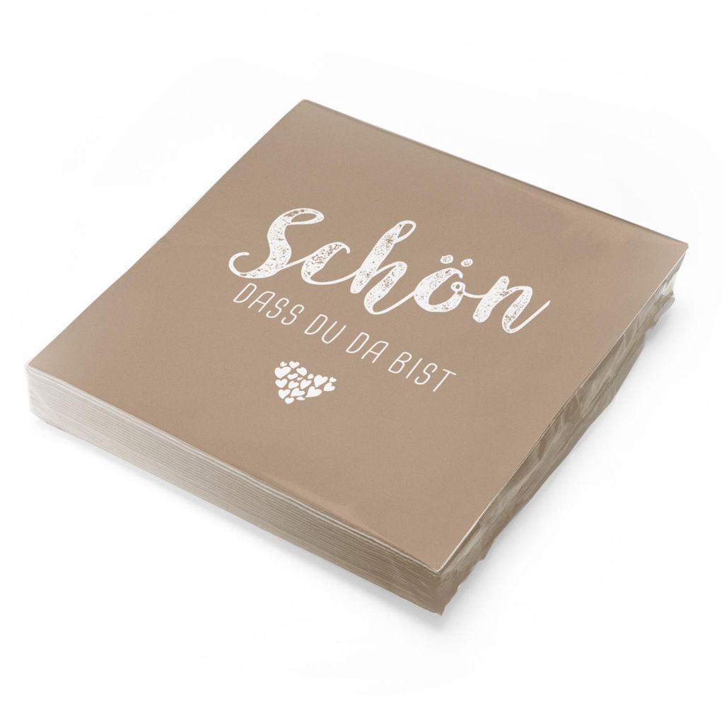 Linclass Airlaid - itenga 12x Serviette Schön dass du da Produktbild 