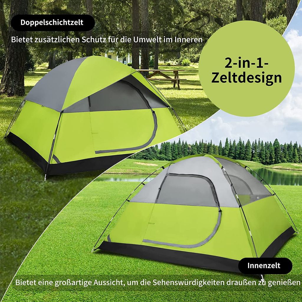 GOPLUS Campingzelt für 2 Outdoor, Personen