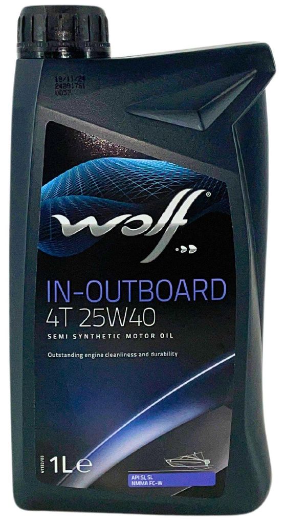Wolf In-Outboard 4T 25W-40 1 Liter (8302503)