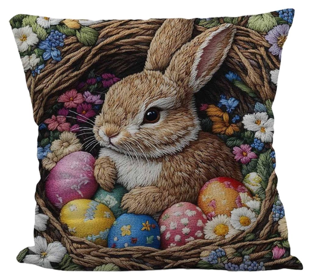 Kissenbezug mit quietschender Ziege, Esel, Kaninchen, Welpe und Alpaka-Print, Kissenbezug für Sofa, Bett, Schlafzimmer, Studentenwohnheim, Heimdek...