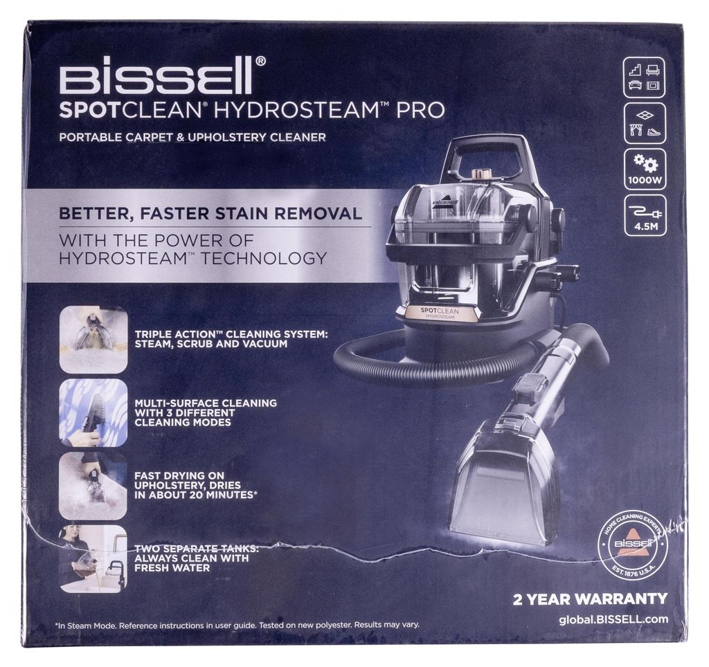 Bissell SpotClean Hydrosteam Pro, Zylinder-Dampfreiniger, Produktbild 