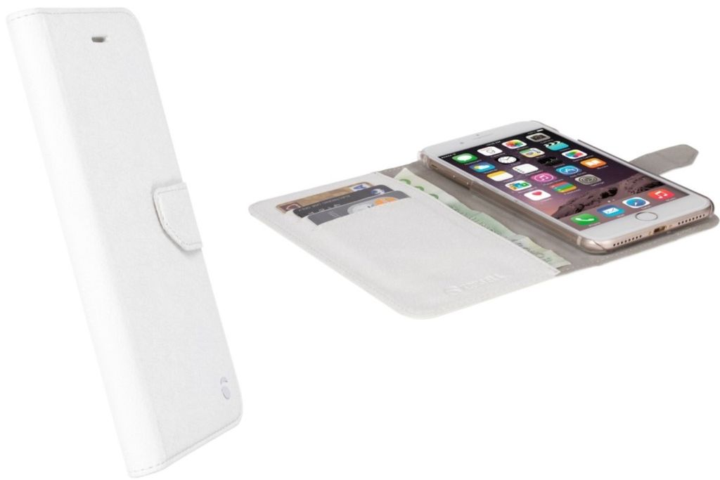 Krusell Tasche Boras FolioWallet 60762 für Apple iPhone 8 Plus, iPhone 7 Plus - weiß