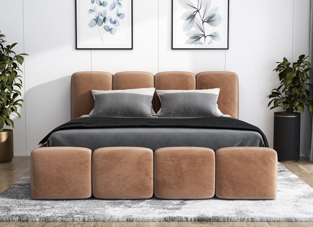 Polsterbett DONA 180 x 200 plus Matratze und Kaufland.de