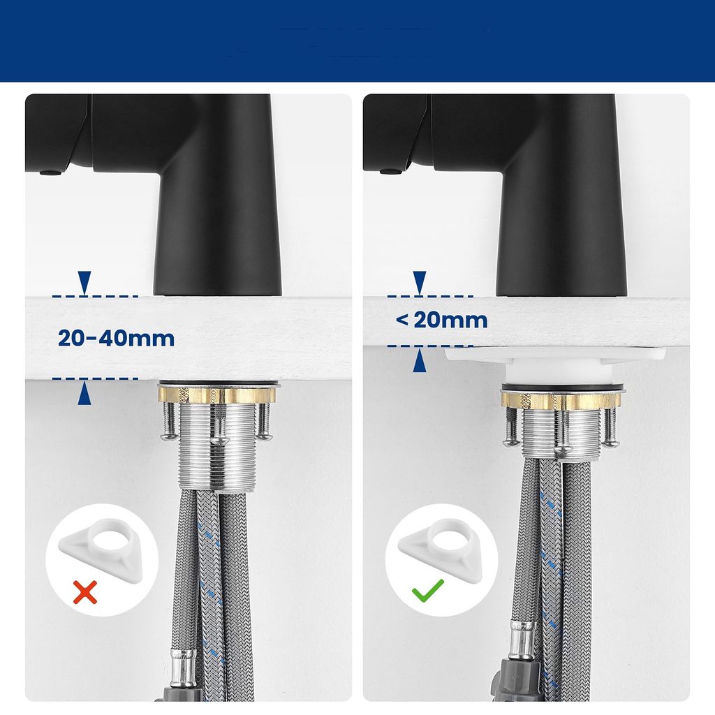 CECIPA Wasserhahn Küche  mit Ausziehbar 360° drehbar Produktbild 7