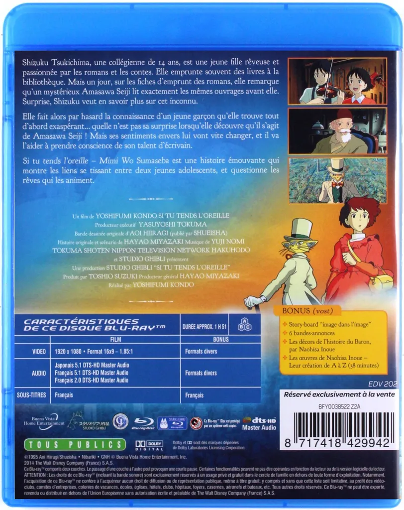Voix du cœur Blu-ray VO originale - Haute définition et audio japonais - 2