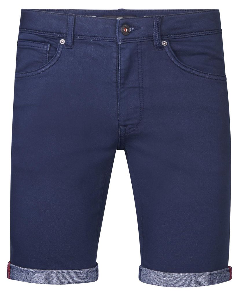 Petrol Jeansshort Navy Blue Navy B L