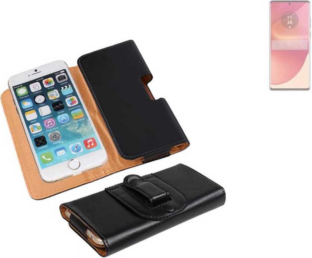 K-S-Trade Schützhülle Handyhülle kompatibel mit Motorola Edge 50 Fusion Holster Gürtel Tasche Schutzhülle Handy-Tasche Smartphone Case