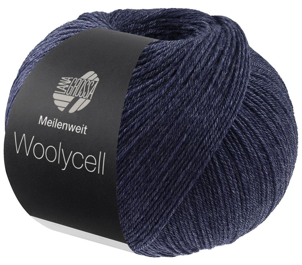 Lana Grossa - Woolycell 0019 dunkelblau Produktbild 