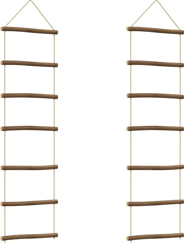 Échelle Murale Déco en Bois 30x100 cm - Set de 2 Panneaux Ornementaux