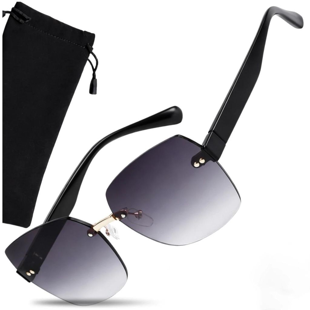 Rahmenlose Fliegenbrille für Damen, polarisierte Produktbild 