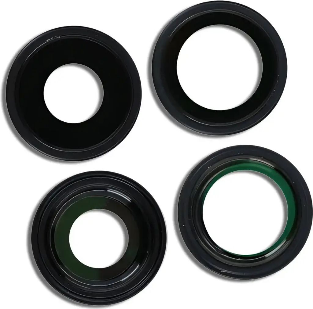 Kameralinse und Rahmen Ersatz-Set für iPhone 16, 16 Plus (A3287, A3290) Schwarz