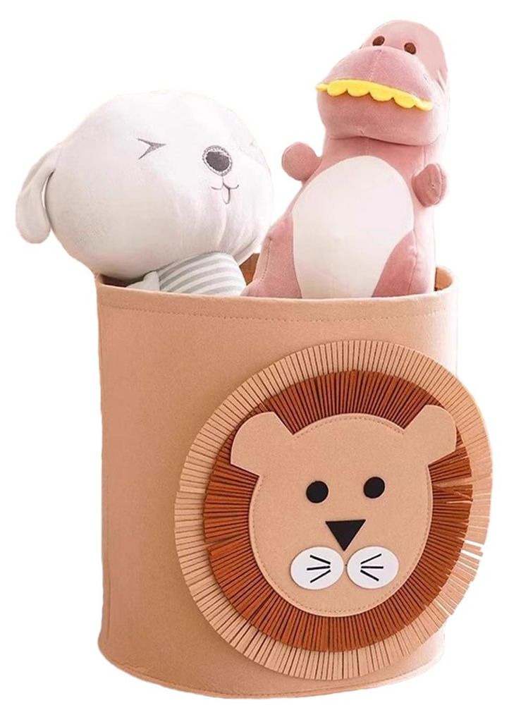 Spielzeug- und Wäschekorb für Kinder - 35x35 cm, niedliche Muster, multifunktionaler Aufbewahrungskorb für Spielzeug, Kleidung, Kinderzimmer (De...