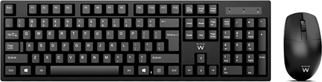 Combo Clavier Souris sans fil pour Télétravail - Ewent EW3280 Ergonomique
