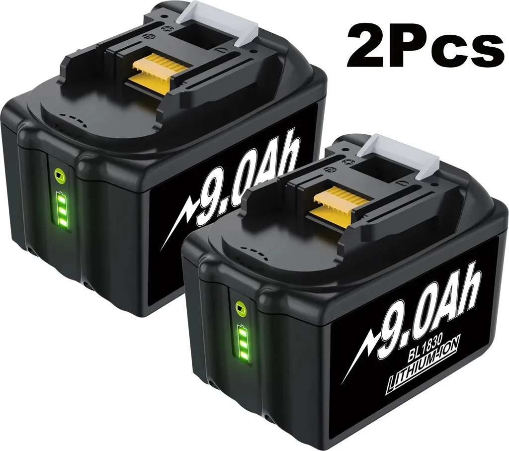 Batterie 18V 9.0Ah Grande Autonomie - Double Pack Lithium Rechargeable
