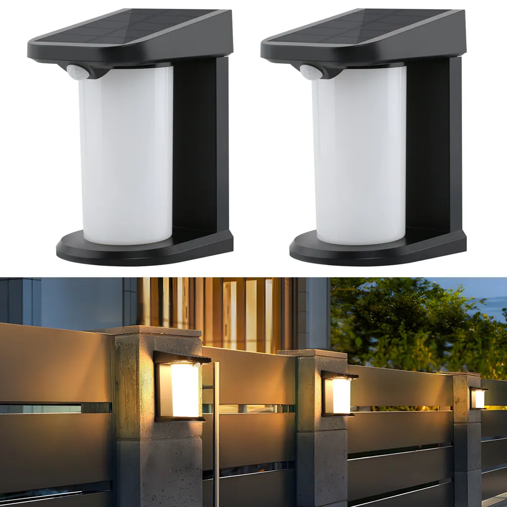 ZMH 2ER Lampe Solaire Extérieure avec Détecteur de Mouvement 3000K