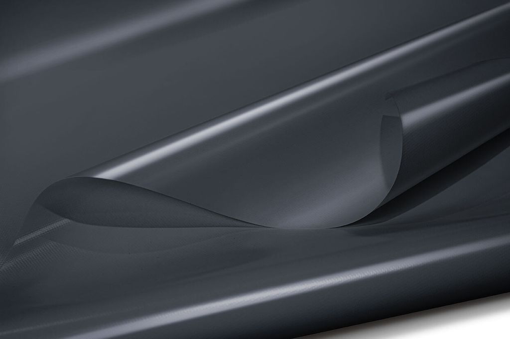 PVC LKW Plane 900g/m² Material (3m x 1m, ohne Ösen, Anthrazit RAL7016) Meterware mit/ohne Ösen Dachplane Industrie LKW-Plane Campingplane Schutz...