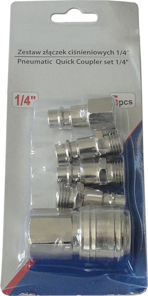 Kupplung 5-teilig 1/4" Druckluft Druckarmaturen Pneumatik Kompressor M690