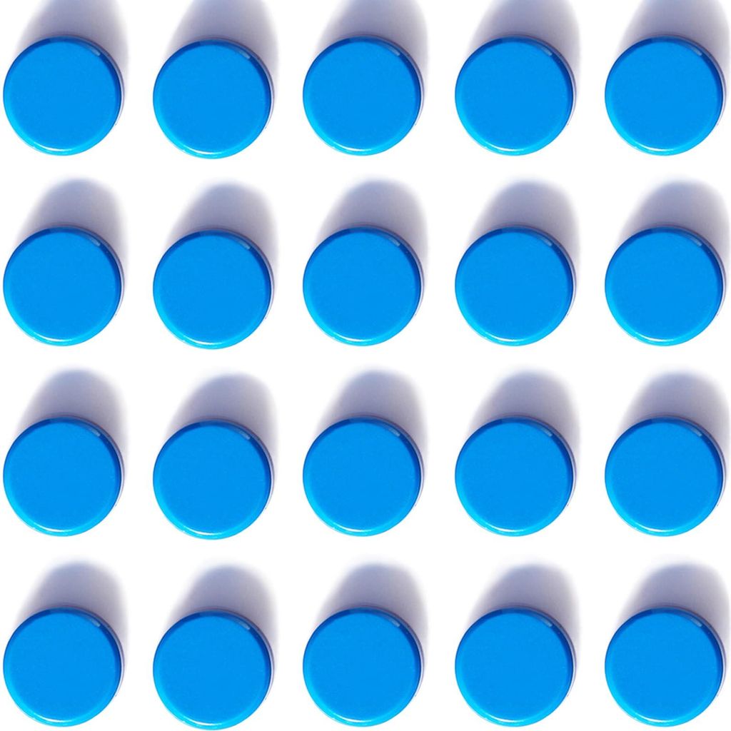 Magnete für Magnettafeln, 20 Mini-Magnete, kleine Kühlschrankmagnete, starke runde Whiteboard-Magnete in verschiedenen Designs, Magnete für Schu...
