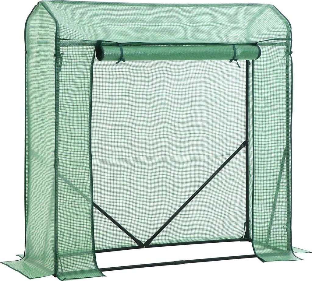 Gewächshaus aus grünem Kunststoff