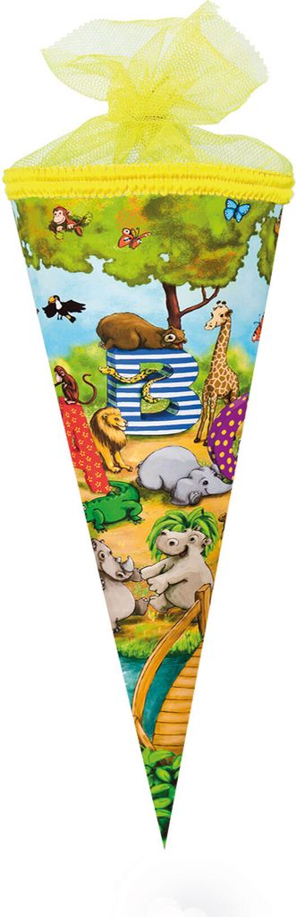 Nestler školský kužeľový tyl v. 22 cm okrúhle zvieratko ABC Obrázok produktu 