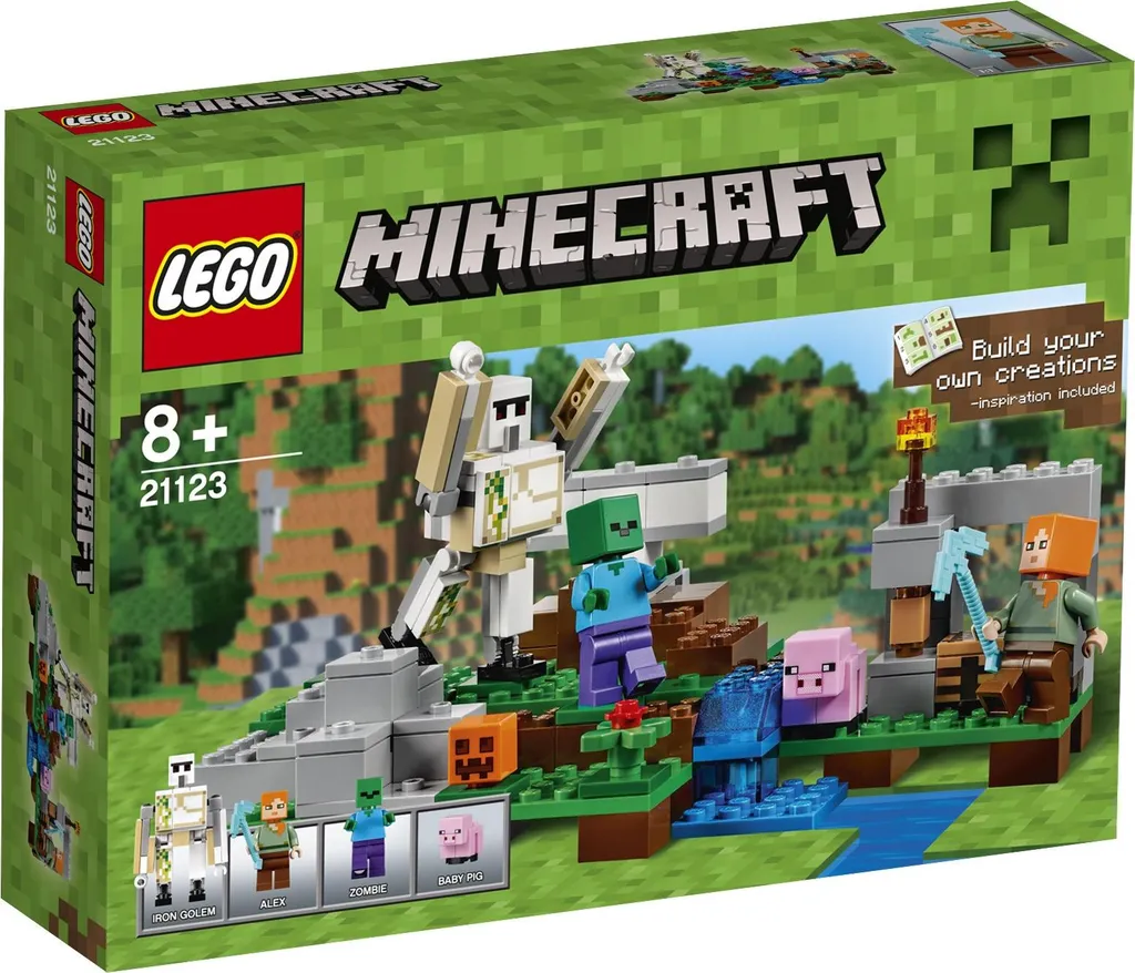 Cadeau LEGO Minecraft 21123 : Protégez votre Village avec le Golem de Fer