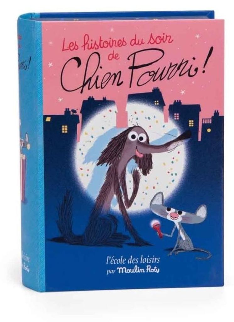 Box mit Story-Projektionslaterne Chien Pourri, Moulin Roty
