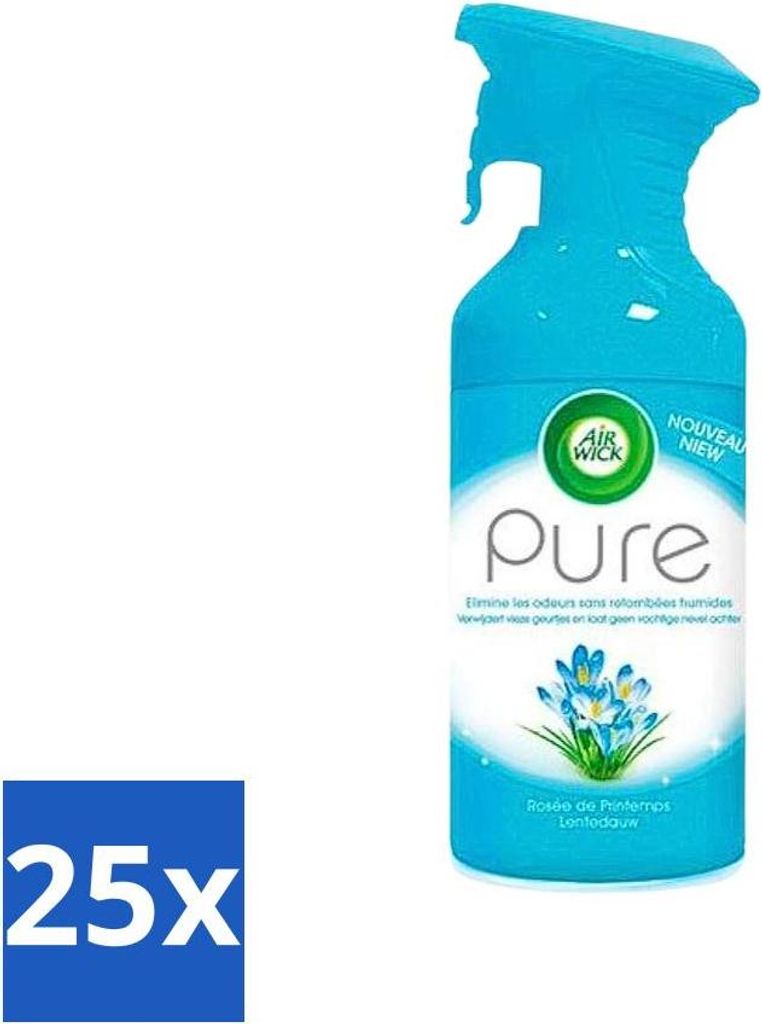 Air Wick Pure Lufterfrischer Frühlingstau 250 ml - Vorteilspack - 25 Stücke