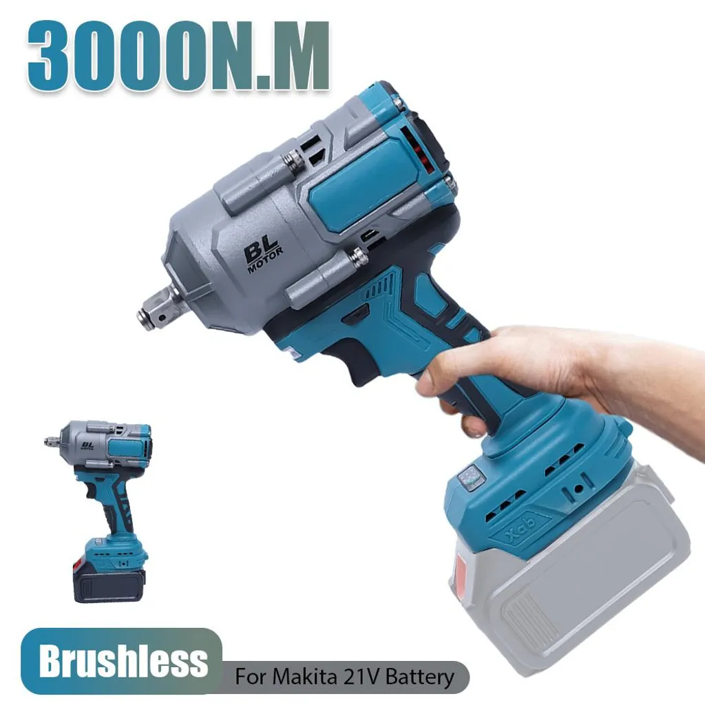 Perceuse à percussion sans fil haute performance 3000Nm et 2 batteries - 2